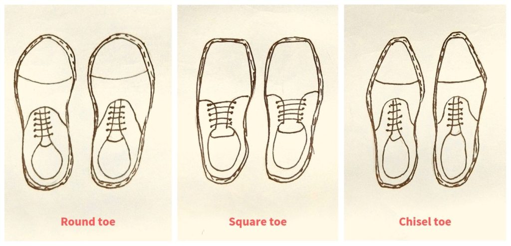 Toe shapes