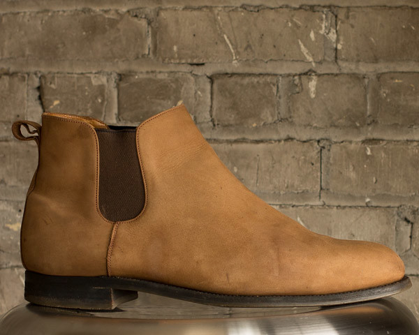 Nubuck leather Chelsea boots