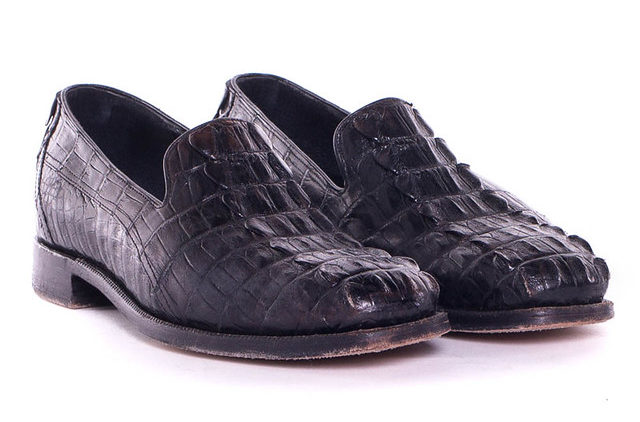 Crocodile skin Leather loafers