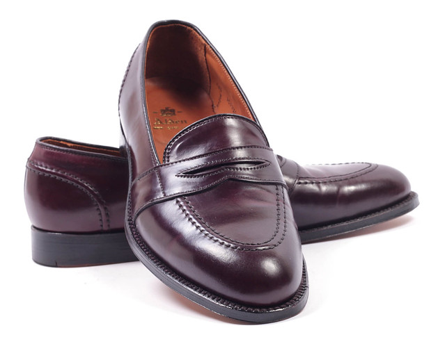 Cordovan leather Penny loafers