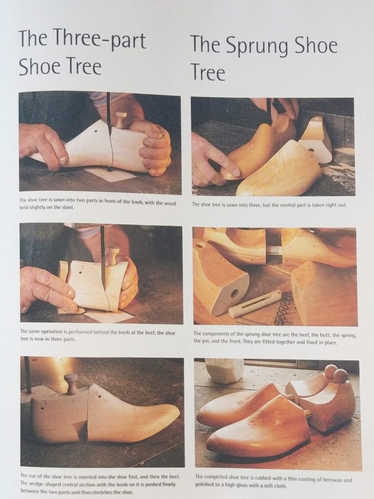 Differences in making between Three-Part and Sprung Shoe Trees