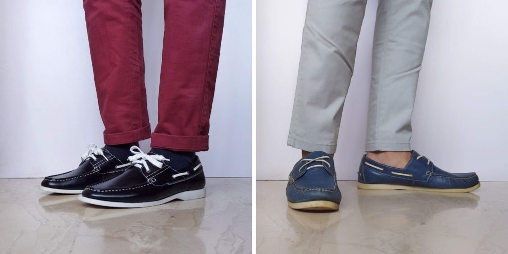 sports shoes with chinos